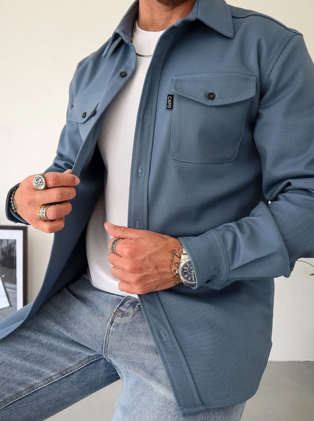 Men's Trendy Autumn Shirt-The Yellow Prime