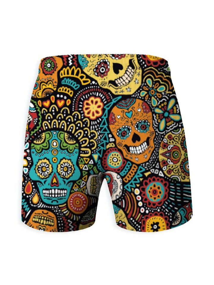 Men's Trendy Hawaiian Shorts with Adjustable Drawstring-The Yellow Prime
