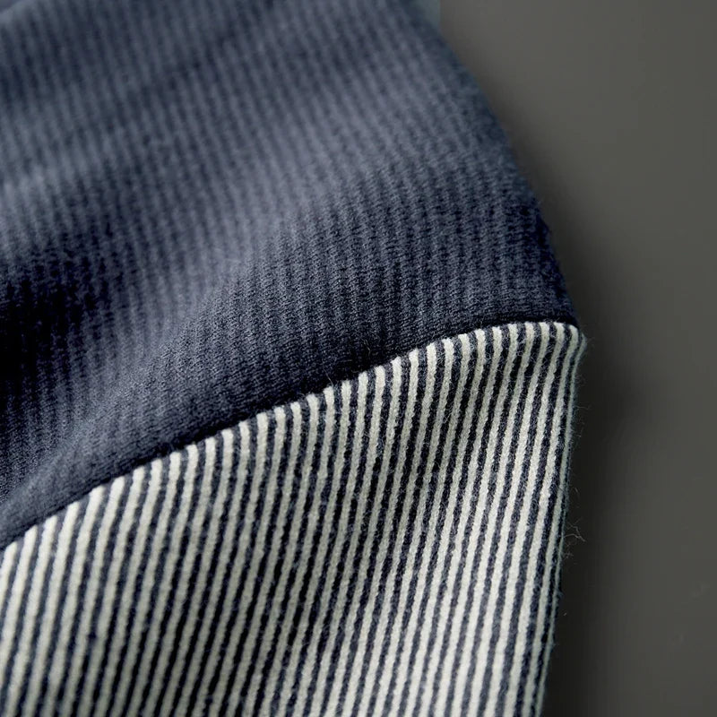 Men's Two-Tone Merino Cardigan-The Yellow Prime
