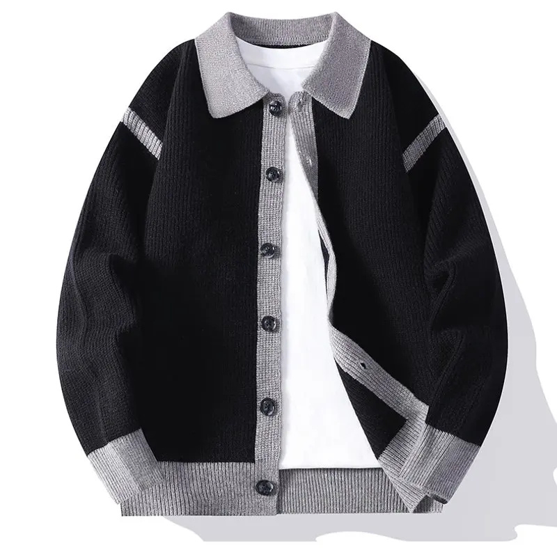 Men's Varsity Knit Cardigan - Stylish and Comfortable-The Yellow Prime
