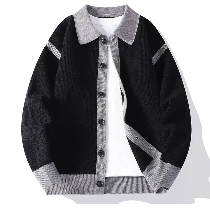 Men's Varsity Knit Cardigan - Stylish and Comfortable-The Yellow Prime