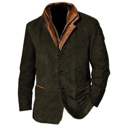Men's Vintage Buckskin Jacket-The Yellow Prime