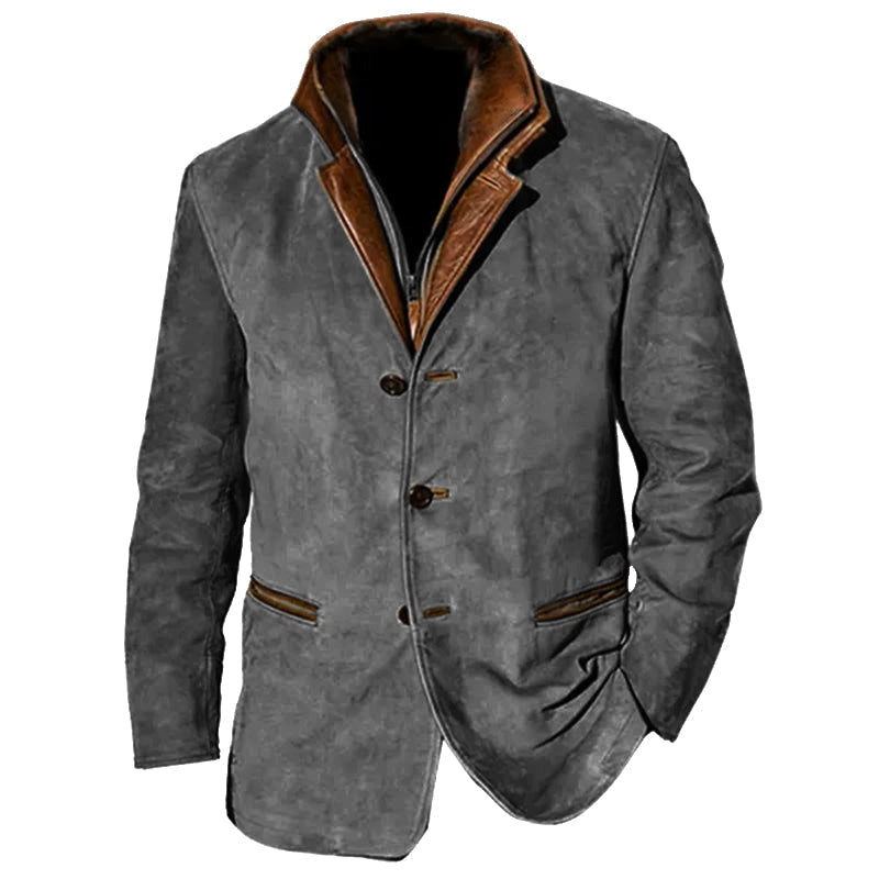 Men's Vintage Buckskin Jacket-The Yellow Prime