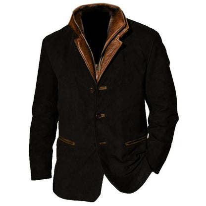Men's Vintage Buckskin Jacket-The Yellow Prime
