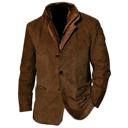 Men's Vintage Buckskin Jacket-The Yellow Prime