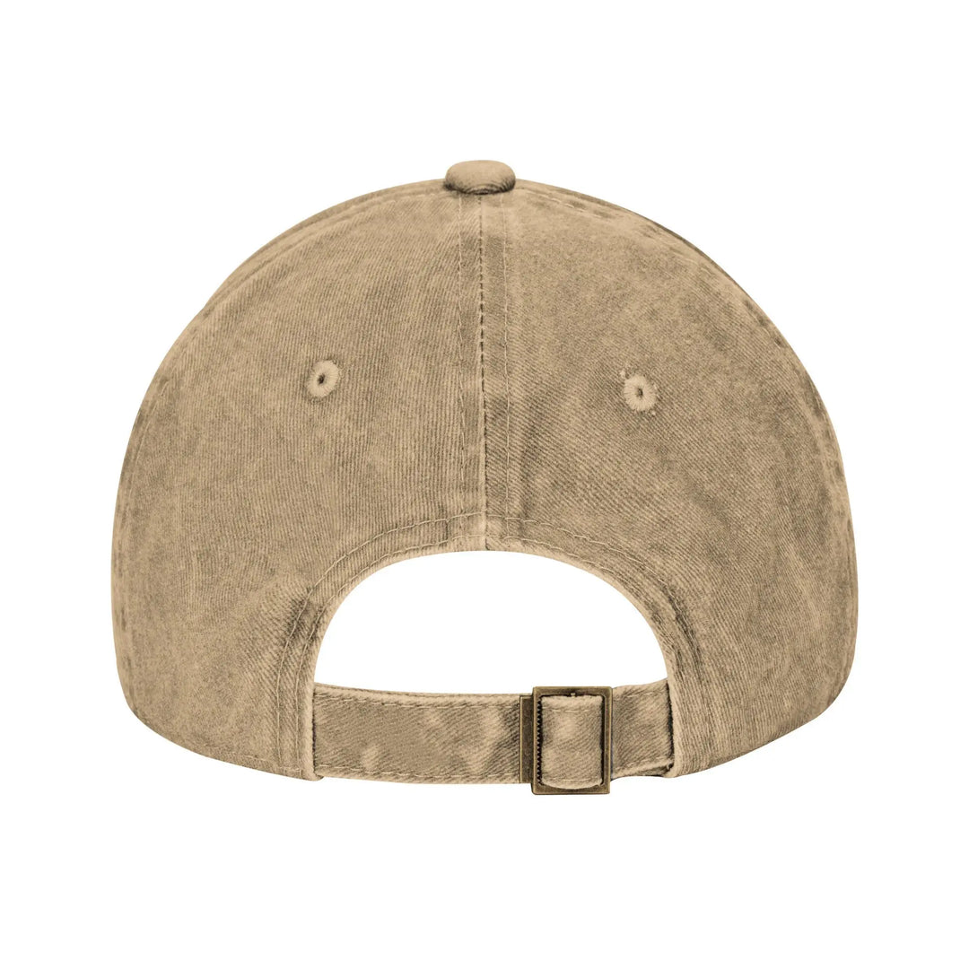 Men's Vintage-Inspired Washed Cotton Baseball Cap with Curved Brim-The Yellow Prime