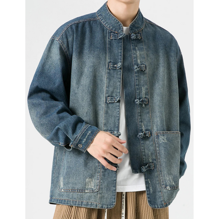 Men's Washed Denim Jacket - Eastbound Style-The Yellow Prime