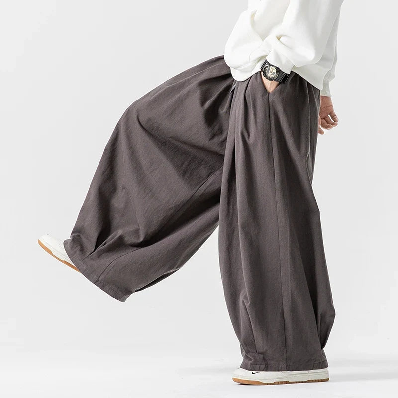 Men's Wide-Leg Pants - Stylish and Comfortable Fit-The Yellow Prime