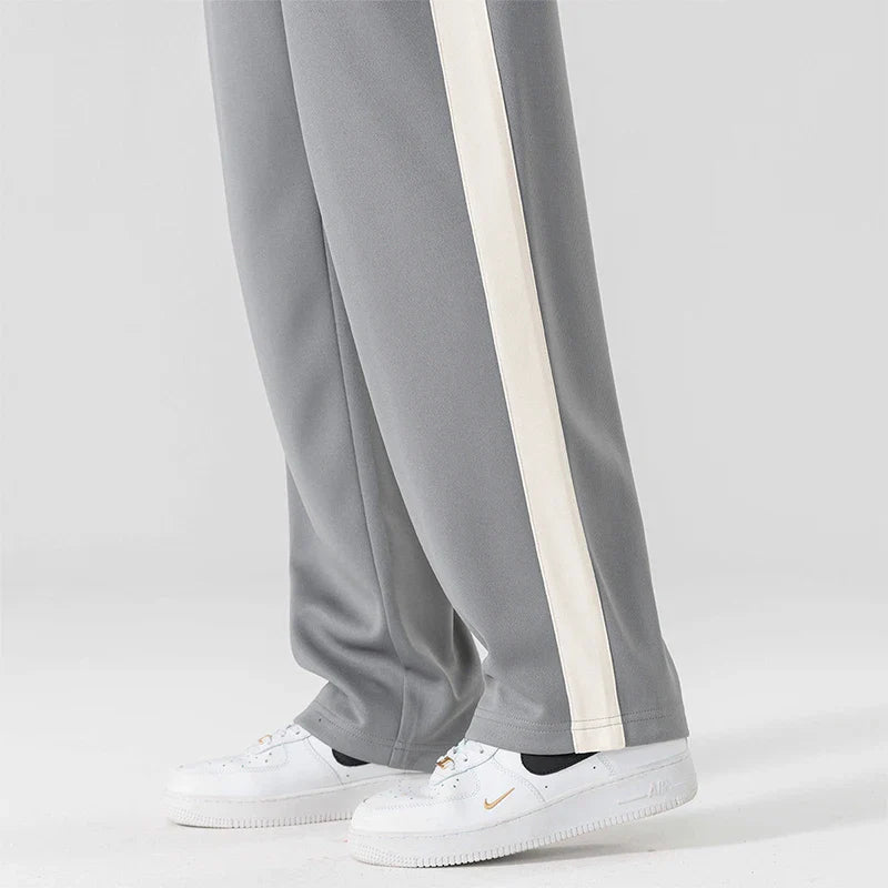 Men's Wide-Leg Sweatpants with Side Stripe – Relaxed Fit Joggers-The Yellow Prime