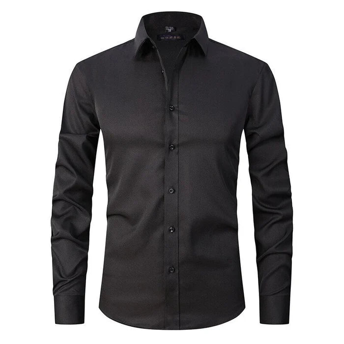 Men's Wrinkle-Free Stretch Dress Shirt-The Yellow Prime