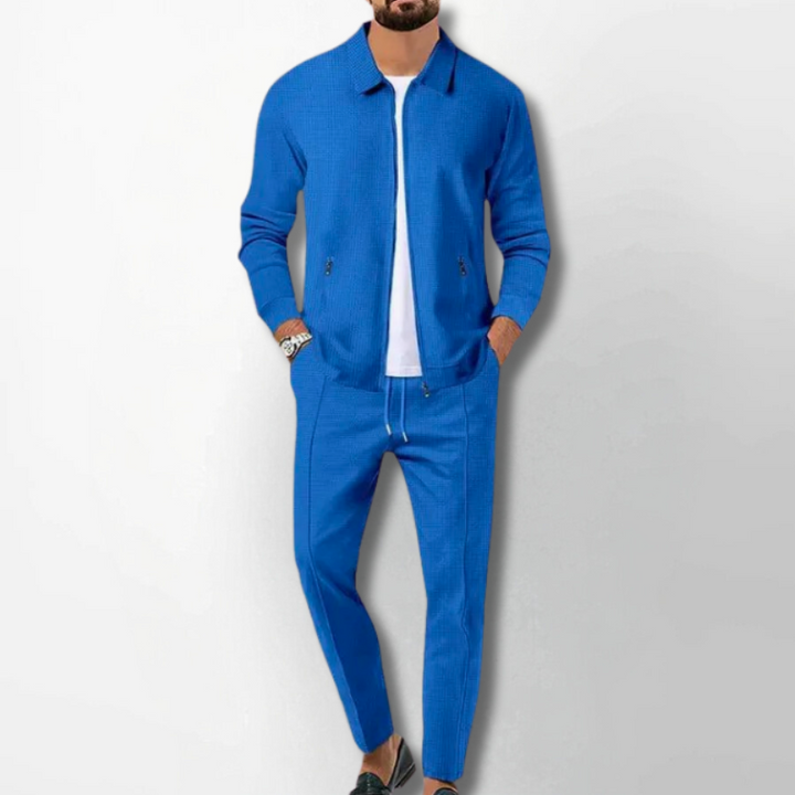Men's breathable outfit set – stylish for office and leisure-The Yellow Prime