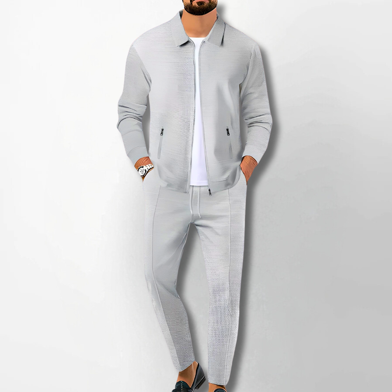 Men's breathable outfit set – stylish for office and leisure-The Yellow Prime