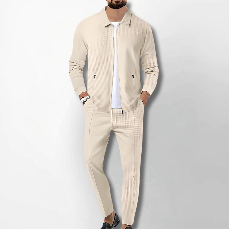 Men's breathable outfit set – stylish for office and leisure-The Yellow Prime