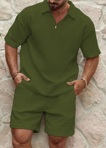 Men's breathable t-shirt and shorts set – soft cotton for summer fun-The Yellow Prime