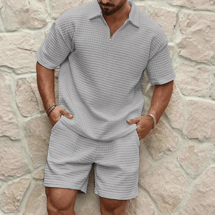 Men's breathable t-shirt and shorts set – soft cotton for summer fun-The Yellow Prime
