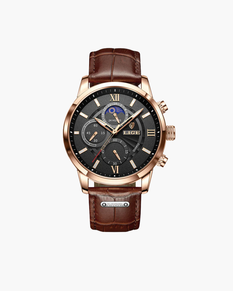 Men's classic stainless steel wristwatch for business and leisure-The Yellow Prime