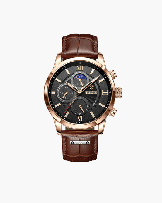 Men's classic stainless steel wristwatch for business and leisure-The Yellow Prime