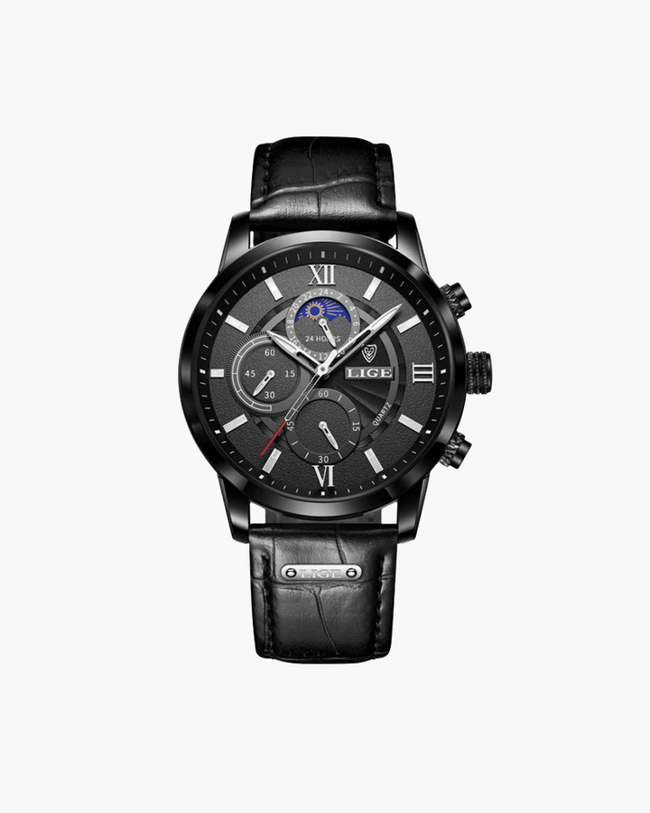 Men's classic stainless steel wristwatch for business and leisure-The Yellow Prime