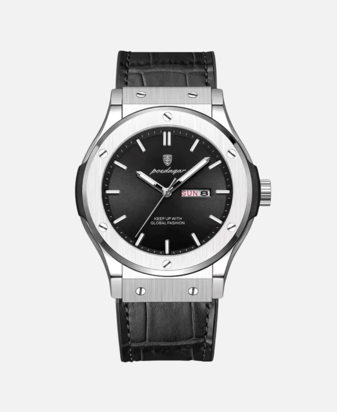 Men's classic stainless steel wristwatch for business and leisure-The Yellow Prime