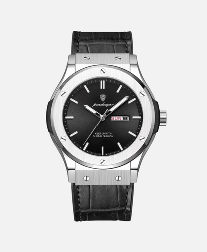 Men's classic stainless steel wristwatch for business and leisure-The Yellow Prime