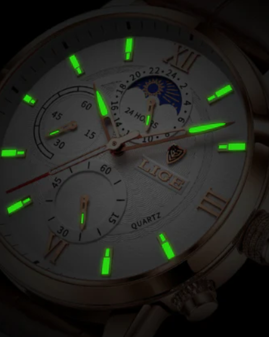Men's classic stainless steel wristwatch for business and leisure-The Yellow Prime