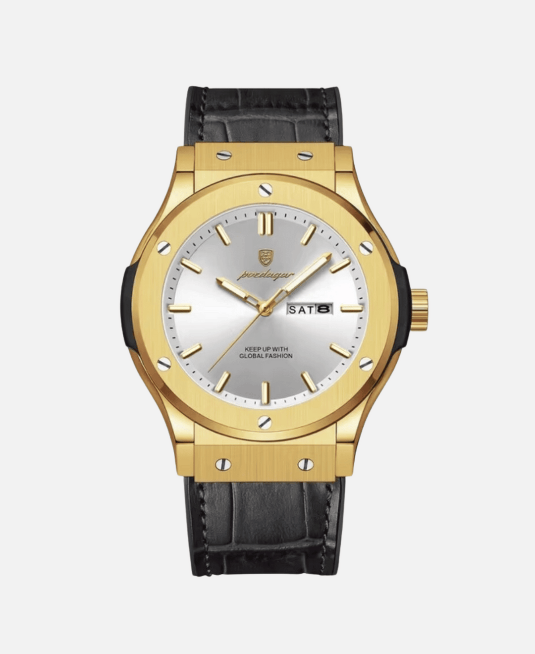 Men's classic stainless steel wristwatch for business and leisure-The Yellow Prime