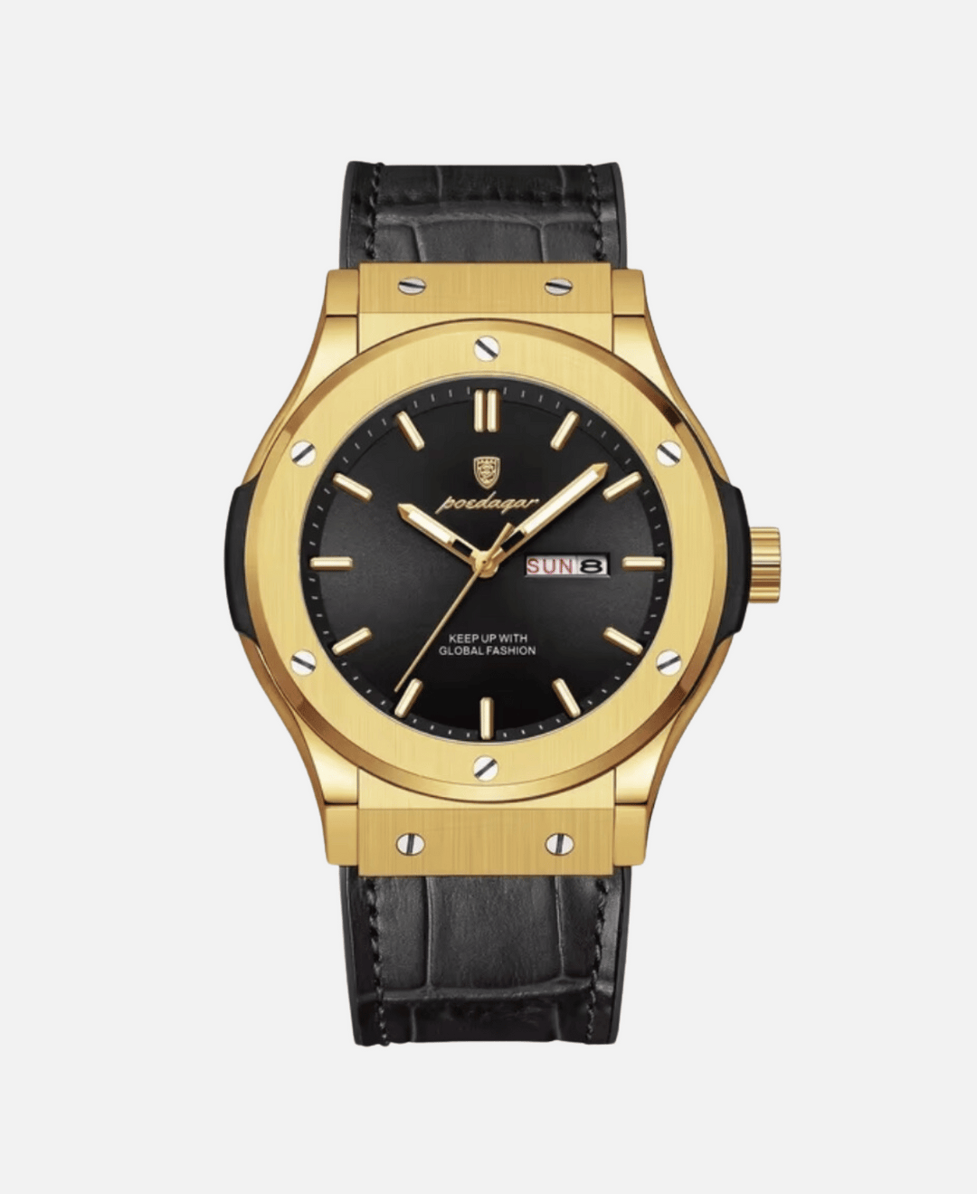 Men's classic stainless steel wristwatch for business and leisure-The Yellow Prime