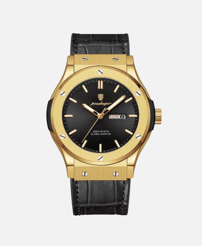 Men's classic stainless steel wristwatch for business and leisure-The Yellow Prime
