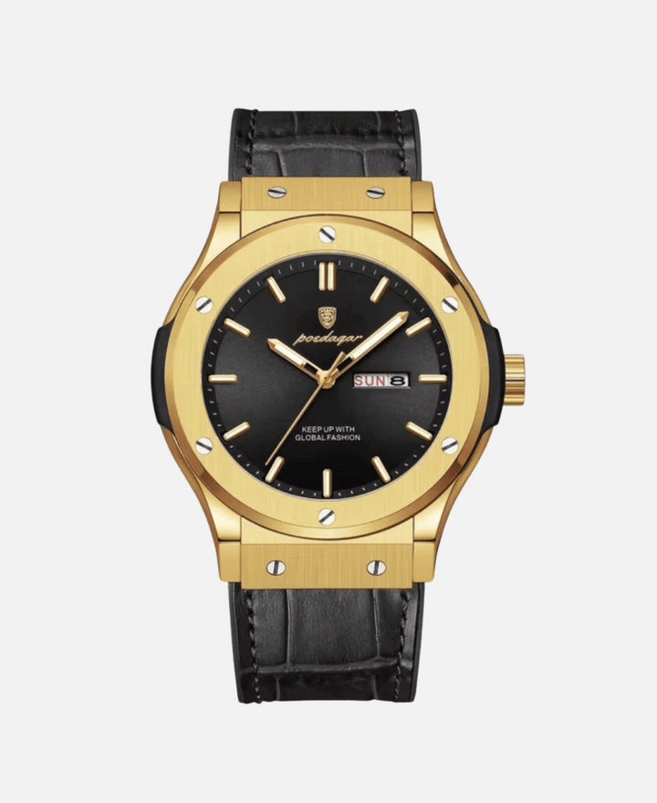Men's classic stainless steel wristwatch for business and leisure-The Yellow Prime