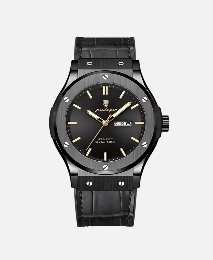 Men's classic stainless steel wristwatch for business and leisure-The Yellow Prime