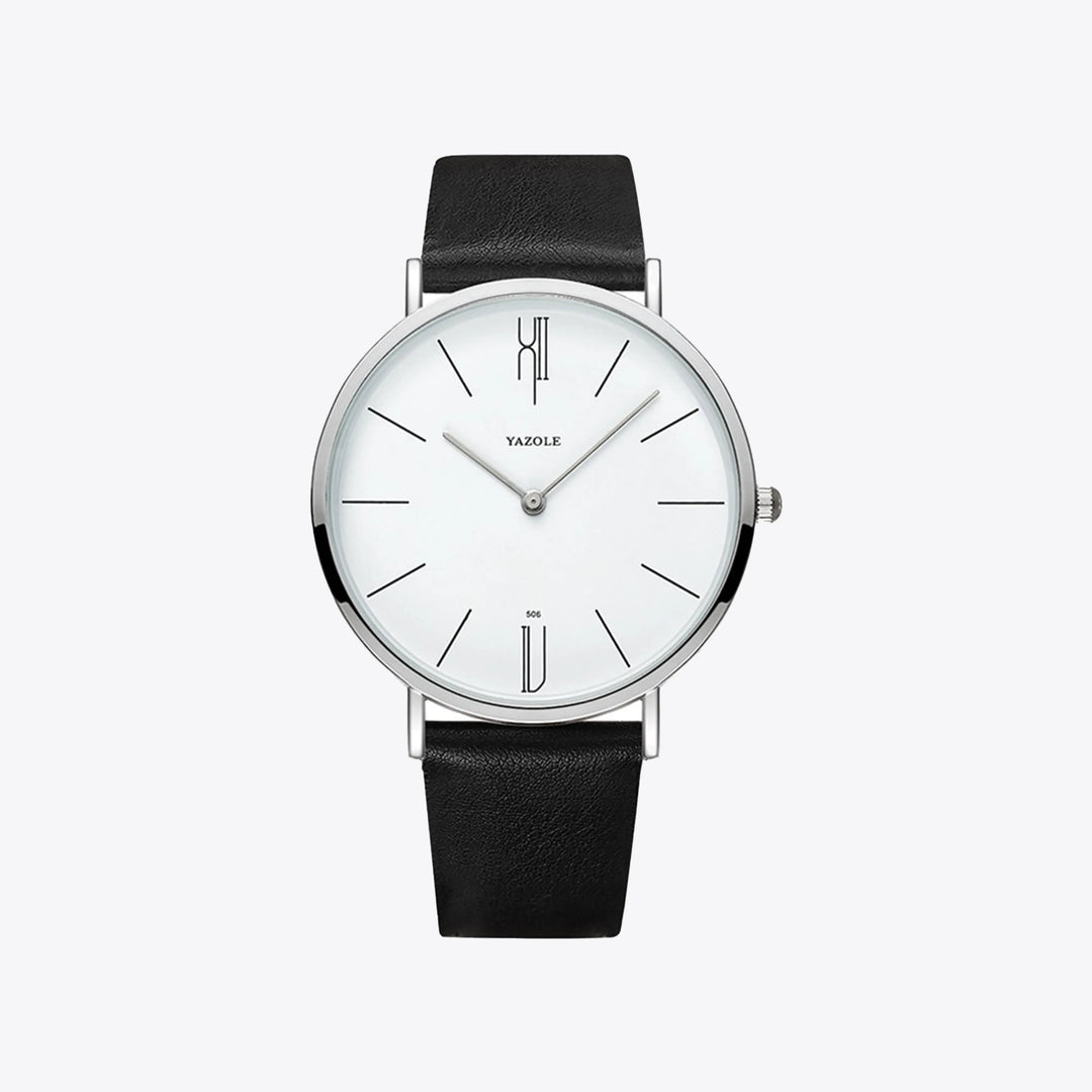 Men's classic stainless steel wristwatch for special occasions-The Yellow Prime