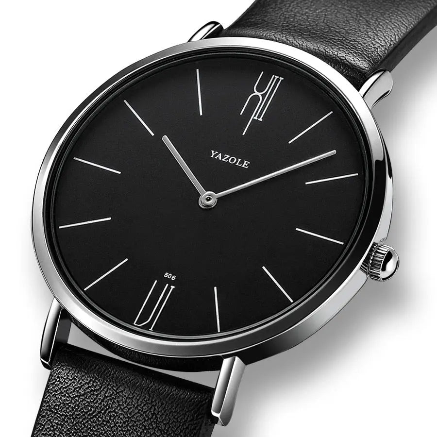 Men's classic stainless steel wristwatch for special occasions-The Yellow Prime