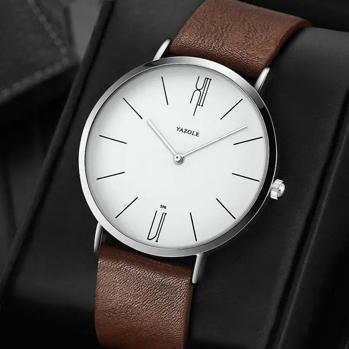 Men's classic stainless steel wristwatch for special occasions-The Yellow Prime