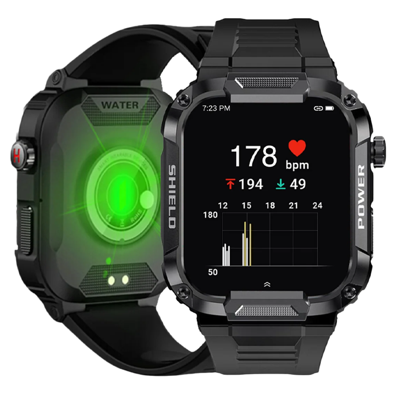 Men's durable smartwatch – advanced fitness tracker, waterproof design-The Yellow Prime
