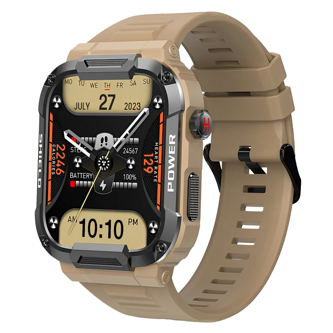 Men's durable smartwatch – advanced fitness tracker, waterproof design-The Yellow Prime