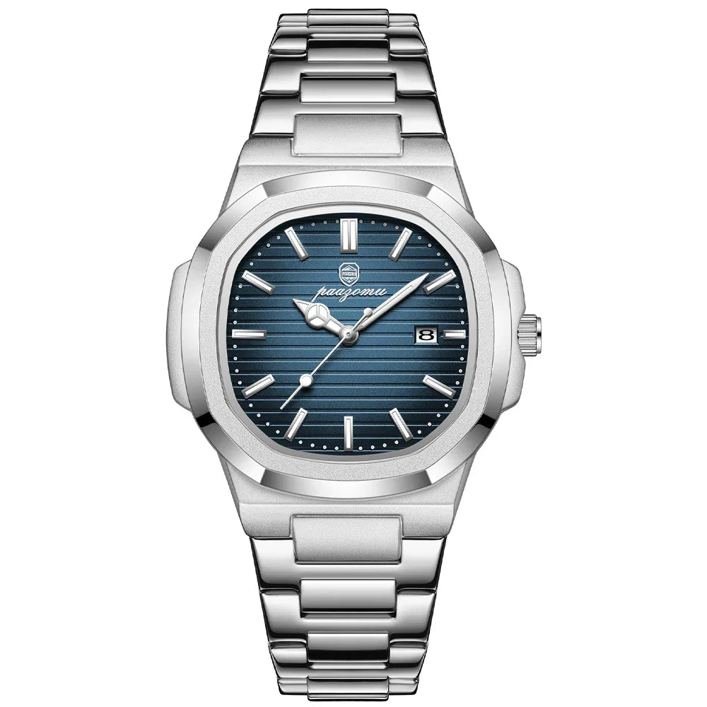 Men's durable stainless steel watch – classic, waterproof, everyday use-The Yellow Prime