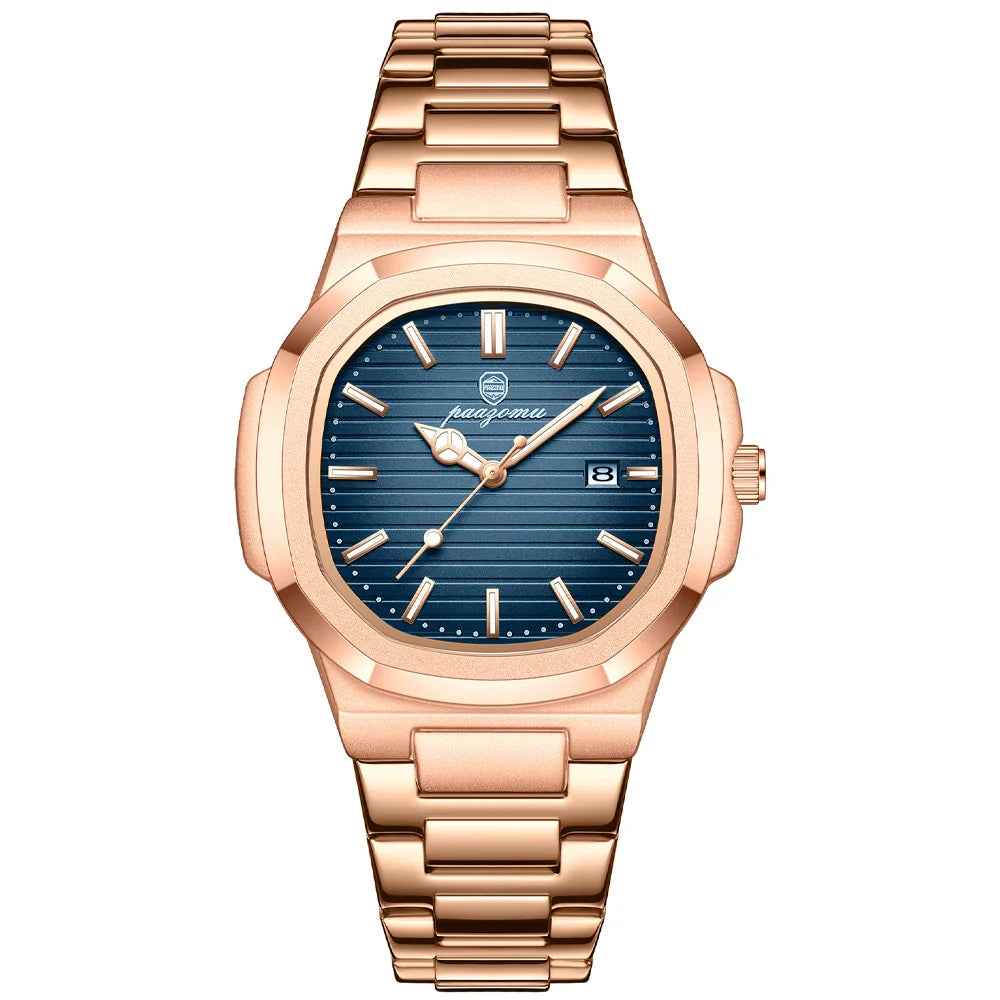 Men's durable stainless steel watch – classic, waterproof, everyday use-The Yellow Prime