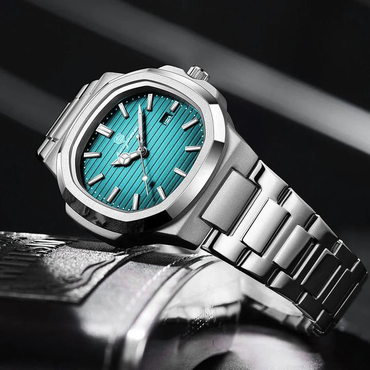 Men's durable stainless steel watch – classic, waterproof, everyday use-The Yellow Prime