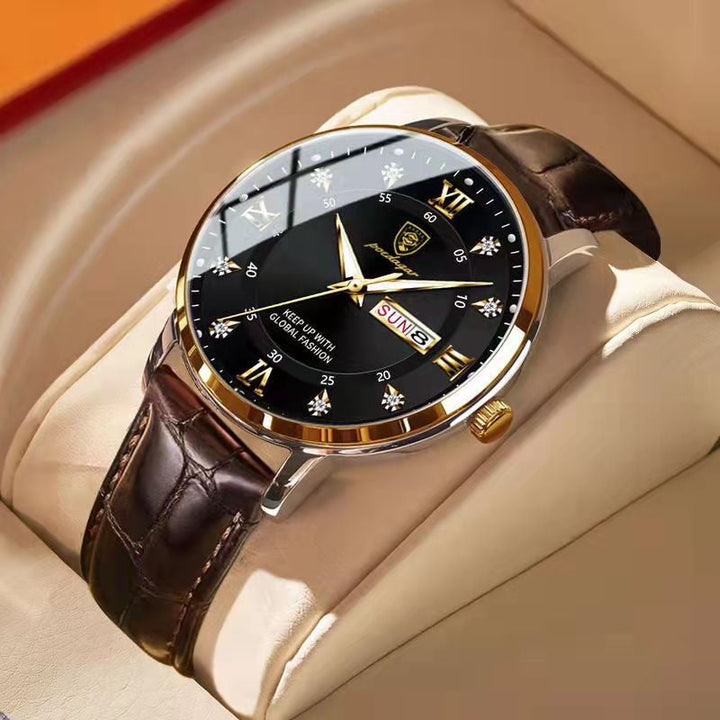 Men's durable waterproof wristwatch with luminous hands for outdoor use-The Yellow Prime