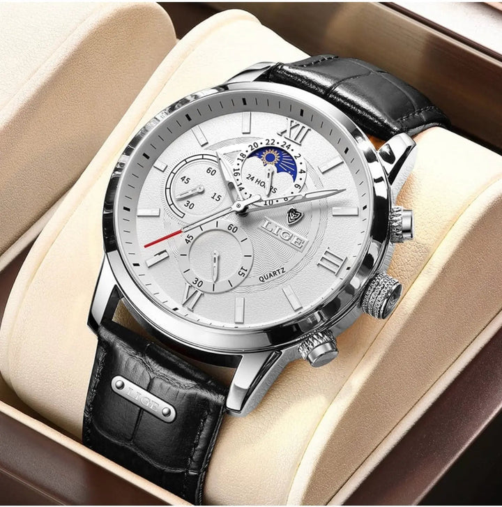 Men's elegant stainless steel wristwatch for special occasions-The Yellow Prime