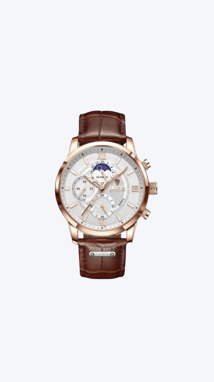 Men's elegant stainless steel wristwatch for special occasions-The Yellow Prime