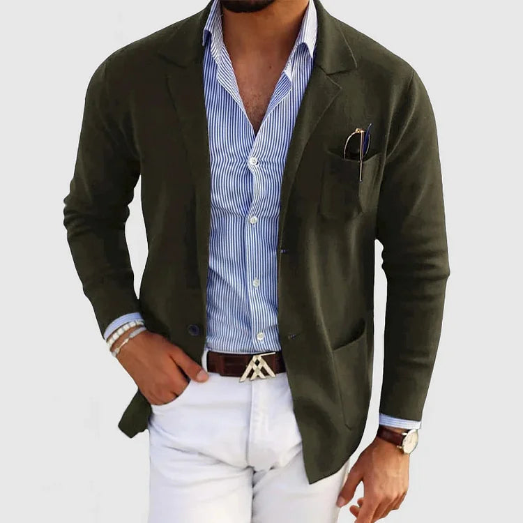 Men's lightweight blazer jacket – classic tailored fit for formal events-The Yellow Prime