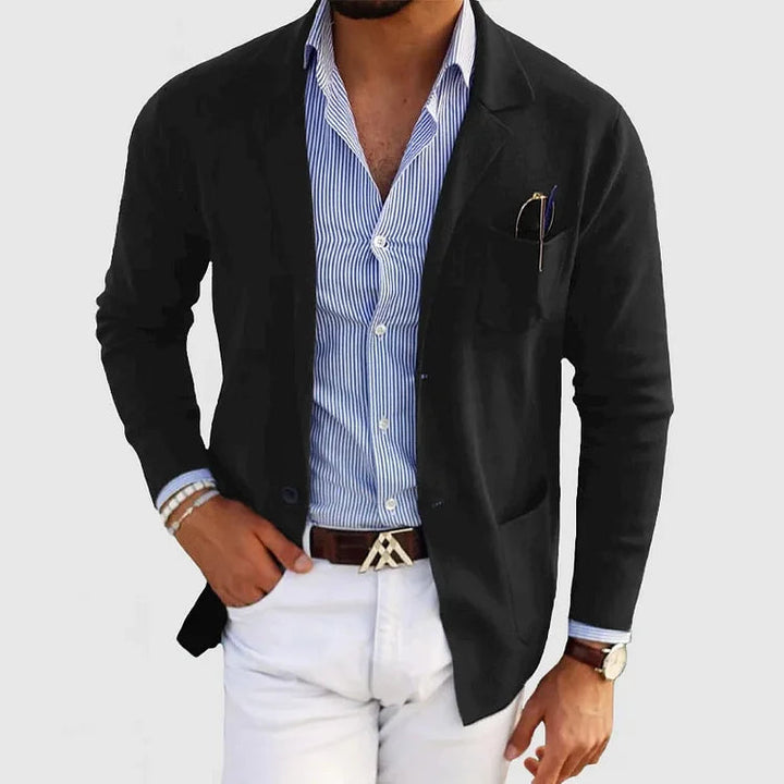 Men's lightweight blazer jacket – classic tailored fit for formal events-The Yellow Prime