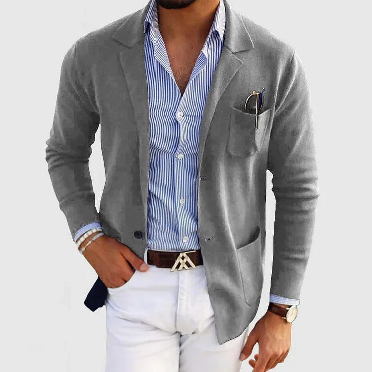 Men's lightweight blazer jacket – classic tailored fit for formal events-The Yellow Prime