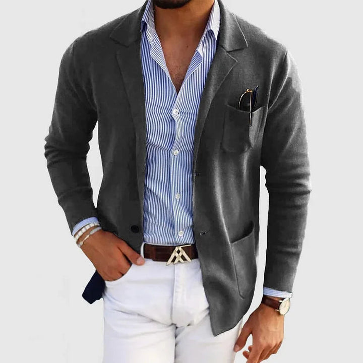 Men's lightweight blazer jacket – classic tailored fit for formal events-The Yellow Prime