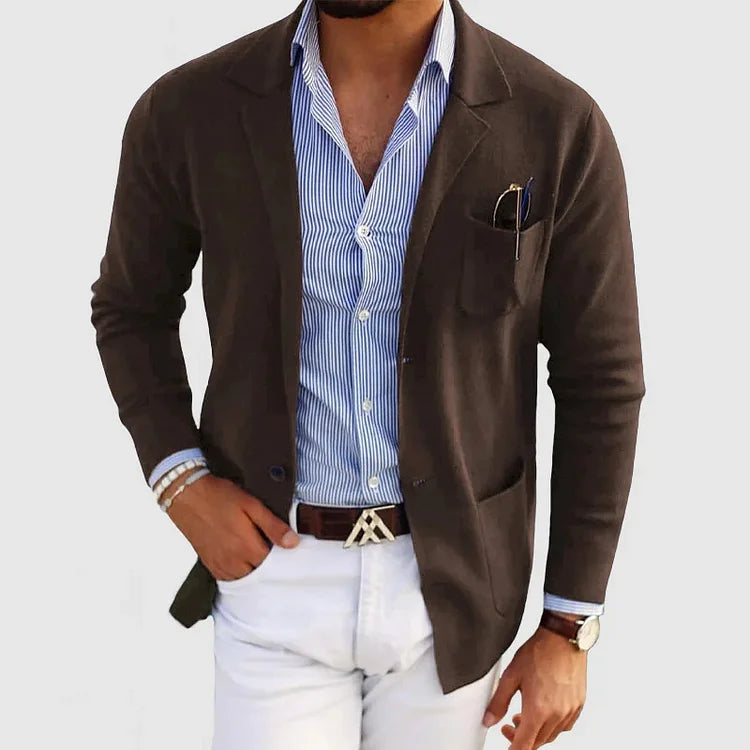 Men's lightweight blazer jacket – classic tailored fit for formal events-The Yellow Prime
