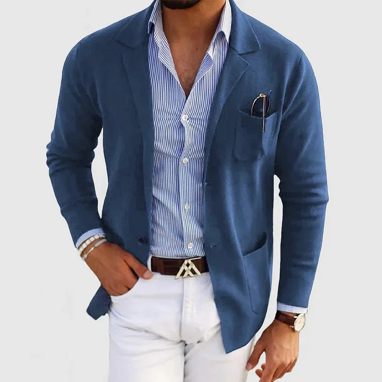 Men's lightweight blazer jacket – classic tailored fit for formal events-The Yellow Prime