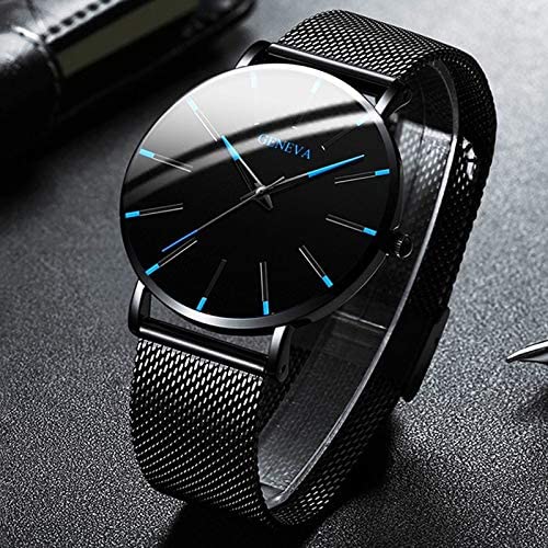 Men's minimalist stainless steel business watch for everyday wear-The Yellow Prime