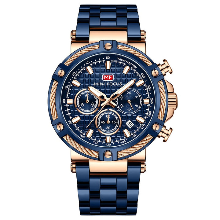 Men's modern stainless steel wristwatch for any occasion-The Yellow Prime