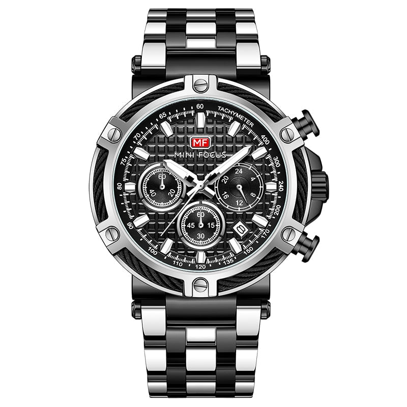 Men's modern stainless steel wristwatch for any occasion-The Yellow Prime